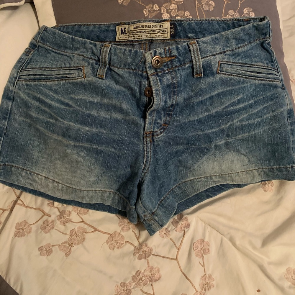 Blue jean shorts